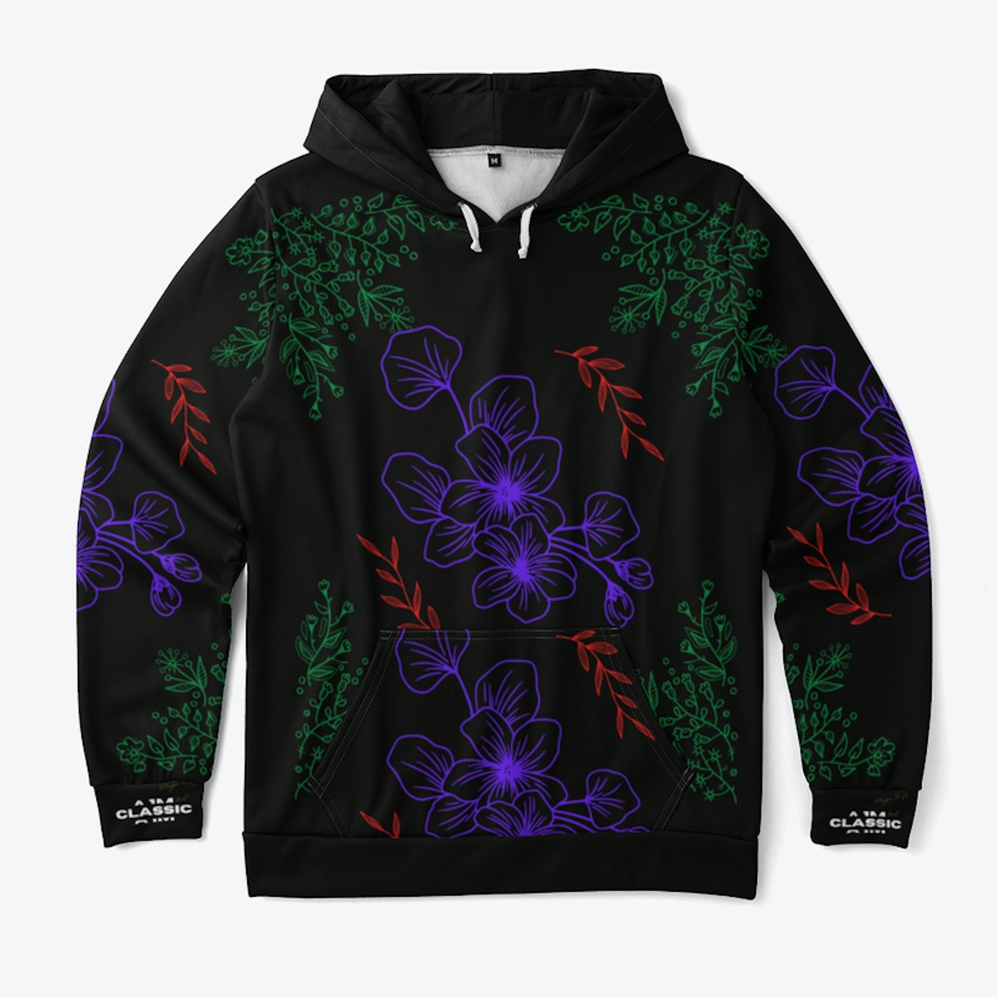 Floral Flower Design Hoodie